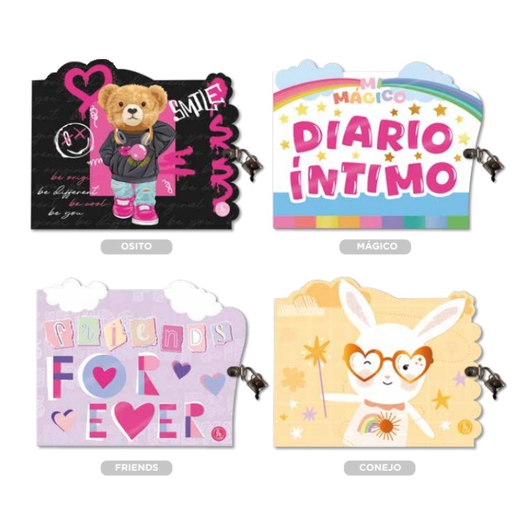 Diario Intimo RY con Forma y Boligrafo Art.1382